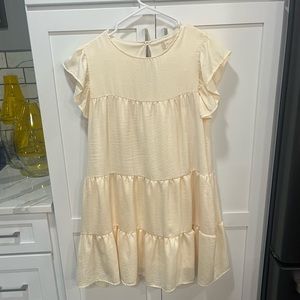Altar’d State Yellow Tiered Dress